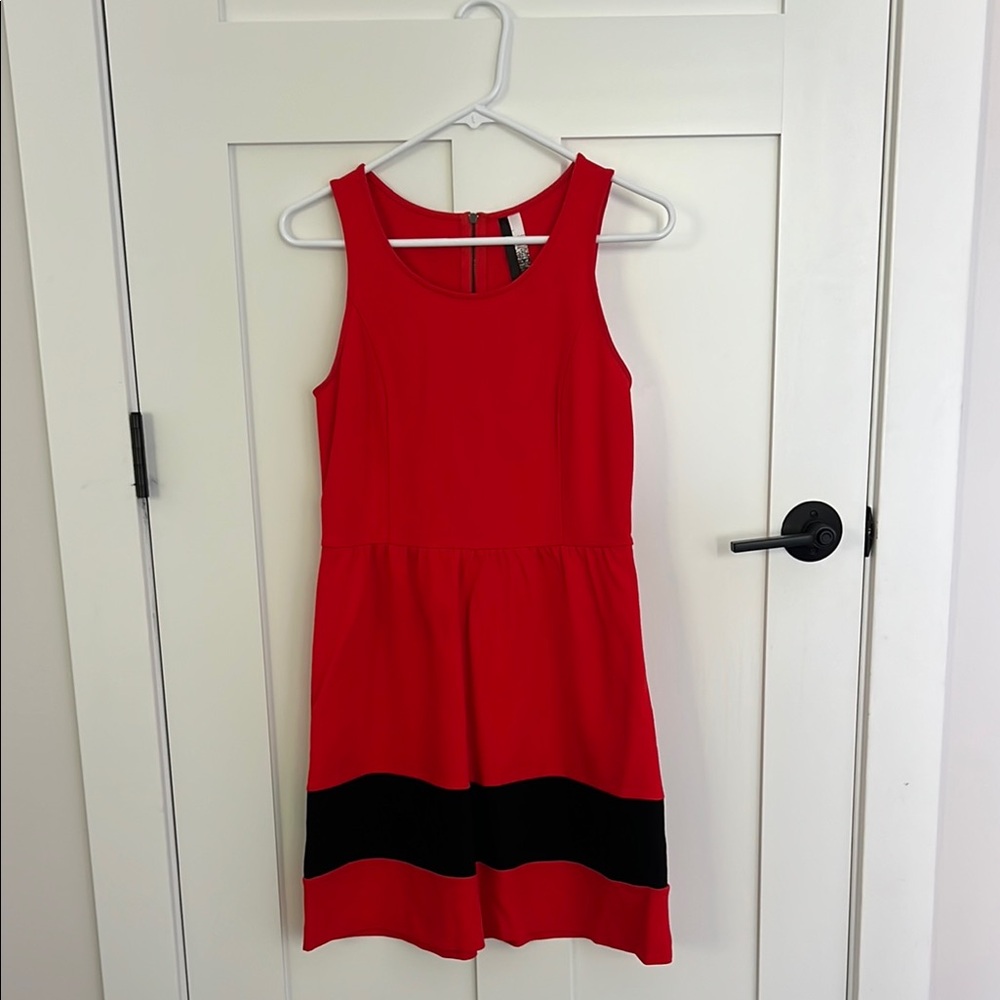 Kenzie Red Halter A-Line Dress